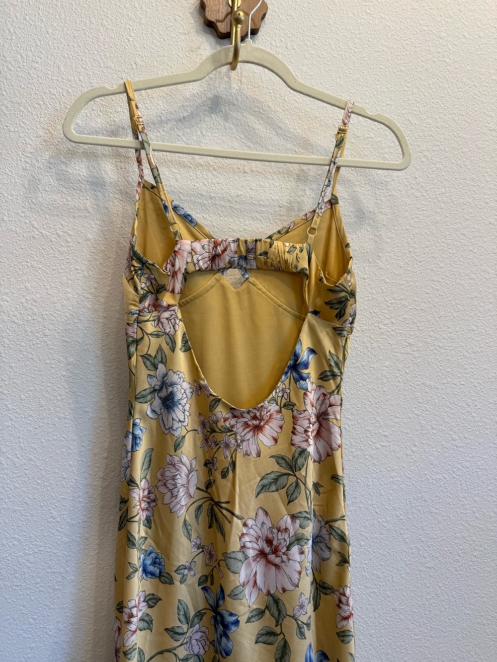 Thirty Thirty Floral Yellow Midi Dress - Picture 5 of 7